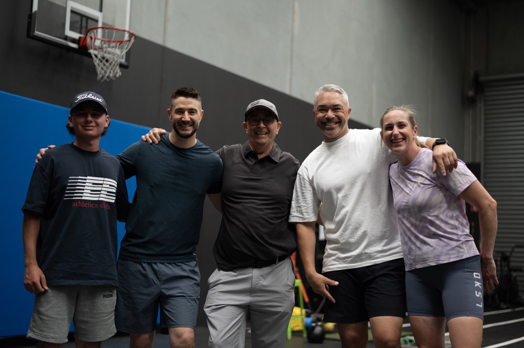 Golfers Hub coaches and clients together after a training session